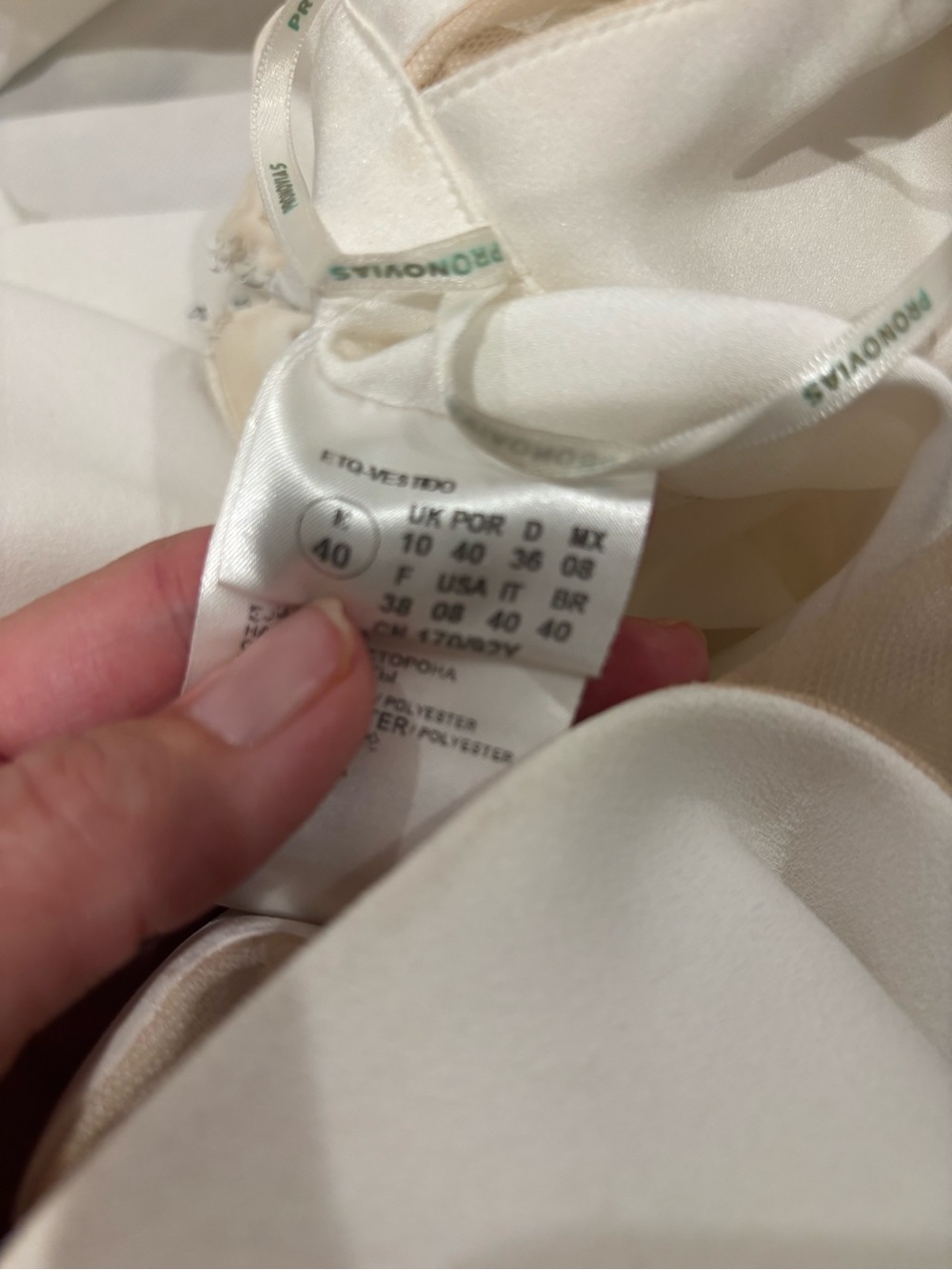 Atelier Pronovias White Crepe Fit & Flare Wedding Gown Size 8 Long Train - Picture 15 of 16